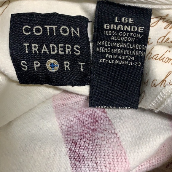 Men’s Cotton Traders Sport Shirt size Large, patriotic shirt. Gently used - Picture 3 of 5